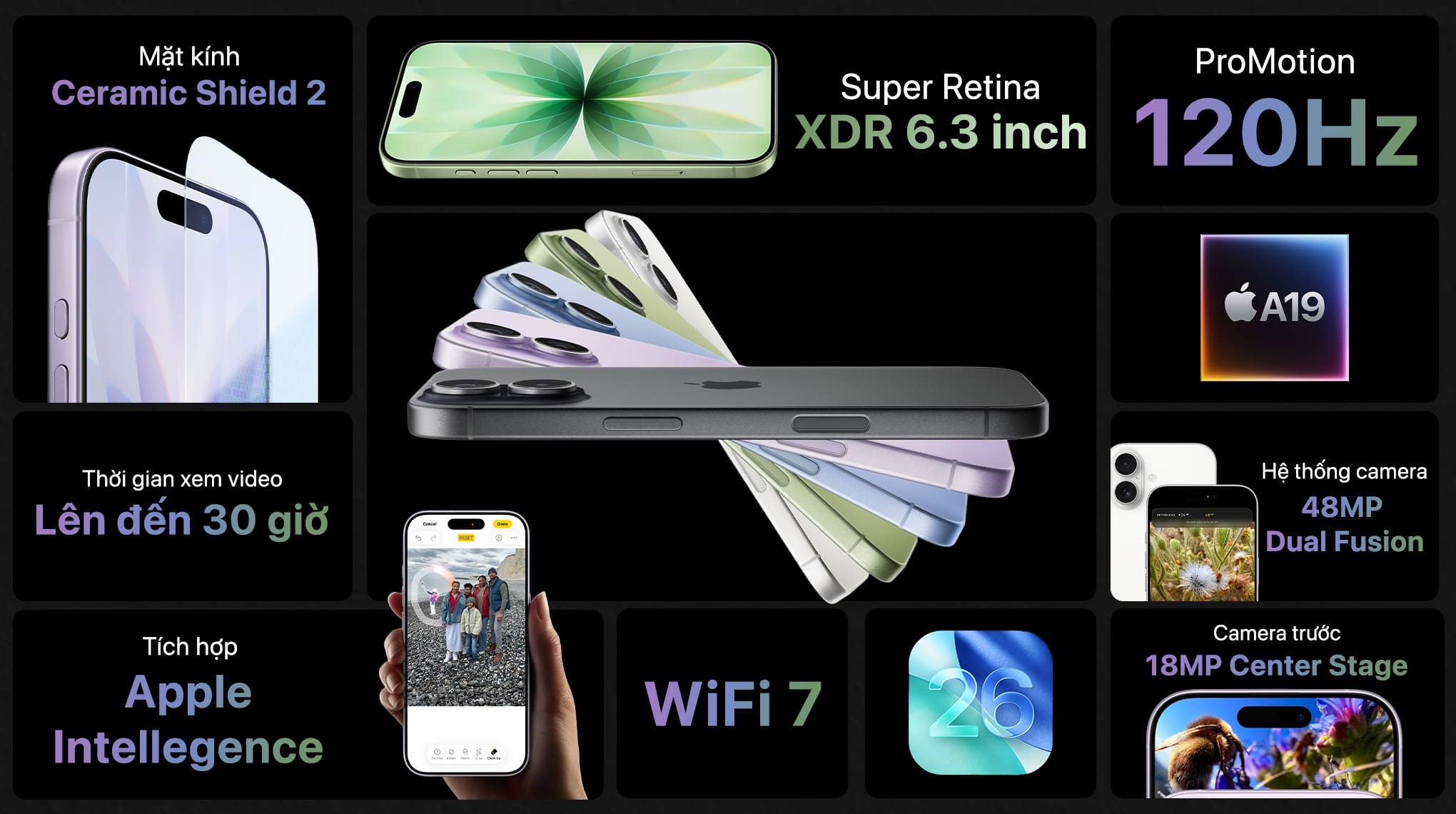Tính năng nổi bật của iPhone 17 256GB Cũ (LikeNew)