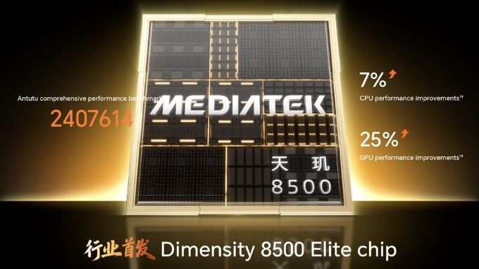 sức mạnh hiệu năng của Chip Dimensity 8500