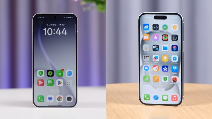 So sánh OPPO Reno15 vs iPhone 15 về màn hình