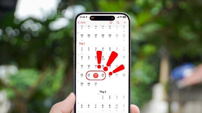 nguyên nhân lịch trên iPhone bị lỗi