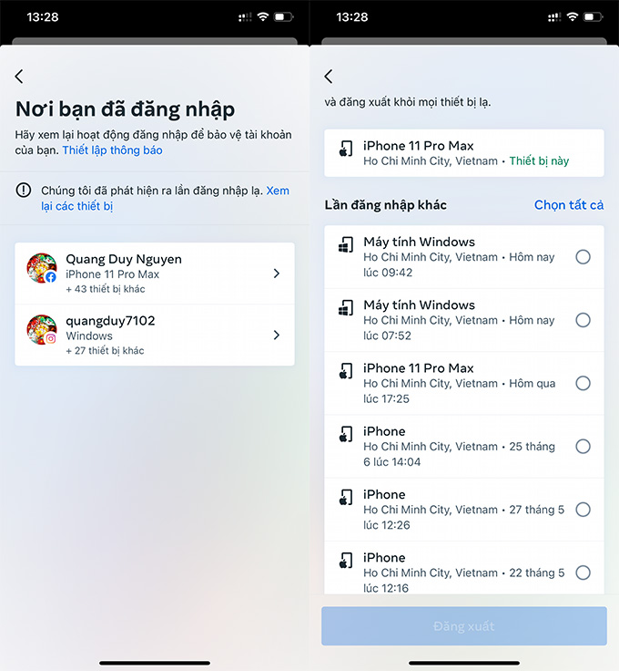 Cách quản lí thiết bị truy cập tài khoản Facebook nhanh chóng hợp lí