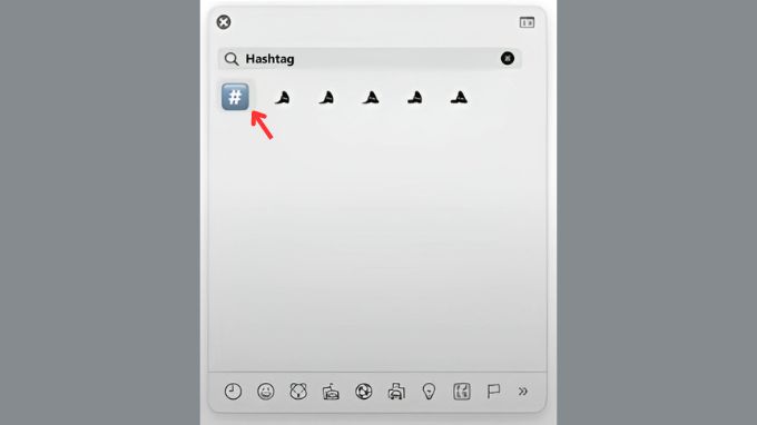 Gõ hashtag (#) trên Mac bằng trình xem ký tự