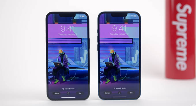màn hình iPhone 13 Pro và iPhone 13 đều là 6,1 inch