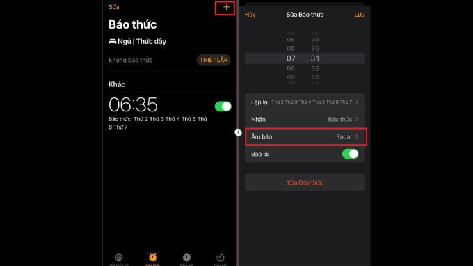 Bước 2: Cách đổi nhạc chuông báo thức iPhone bằng file MP3 có sẵn