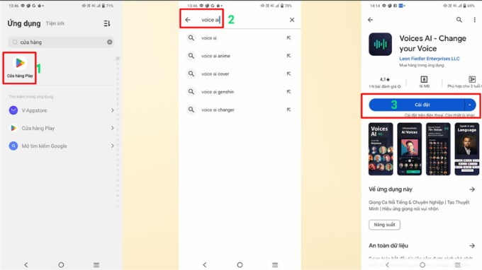 Tải ứng dụng Voice AI trên điện thoại Android