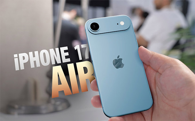 iPhone 17 Air lại gây ấn tượng với thanh camera đơn thanh lịch