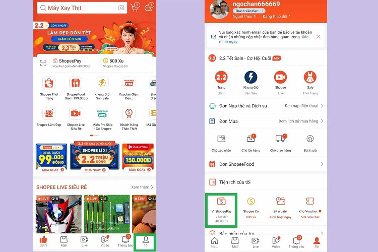 Cách rút tiền từ ShopeePay về tài khoản ngân hàng không liên kết