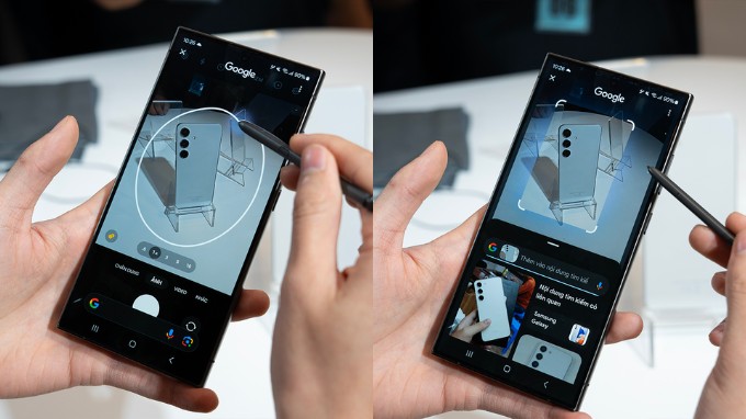 Tính năng AI trên Samsung S24 - Khoanh vùng tìm kiếm