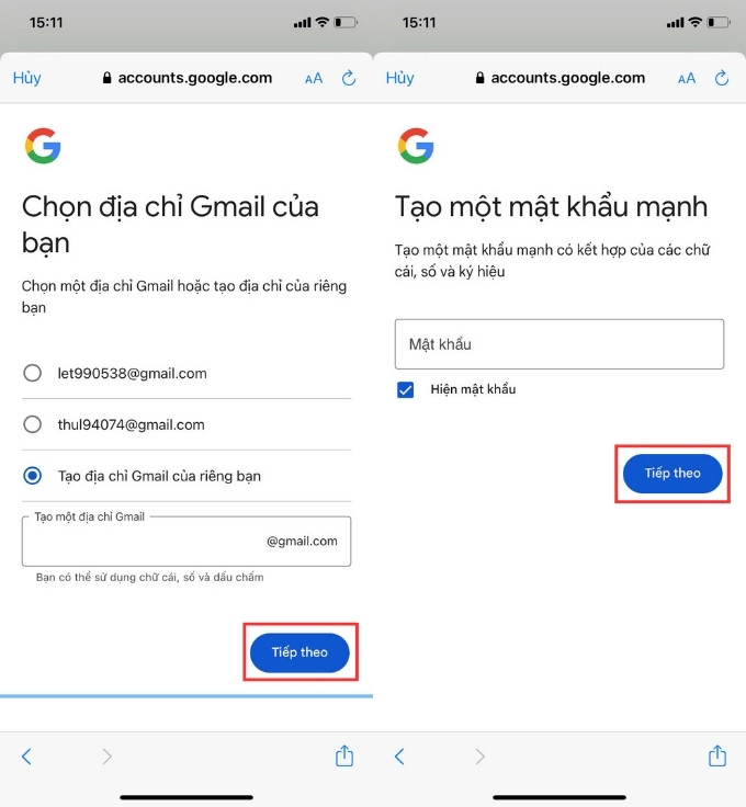 Tạo Gmail không dùng số điện thoại trên điện thoại