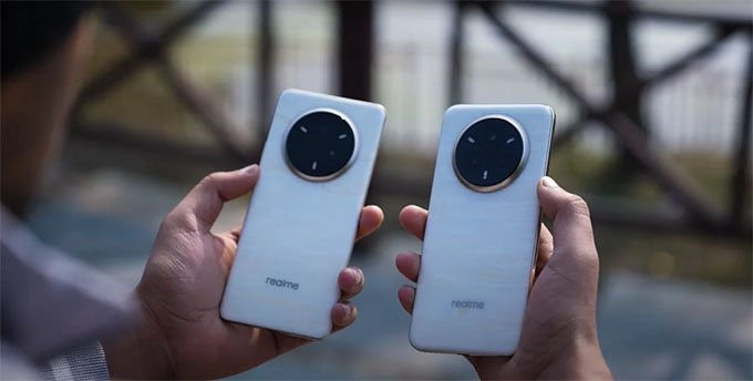 Realme 14 Pro và Realme 14 Pro+ đều có mặt sau đổi màu ấn tượng