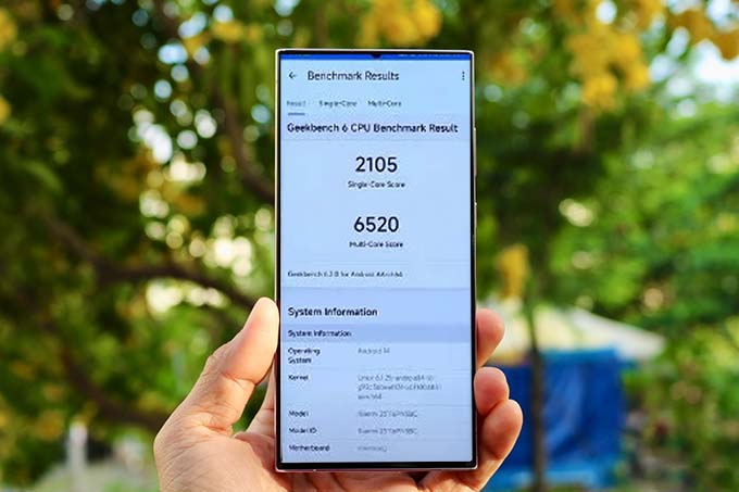 Điểm số hiệu năng Samsung S24 Ultra cực kỳ ấn tượng
