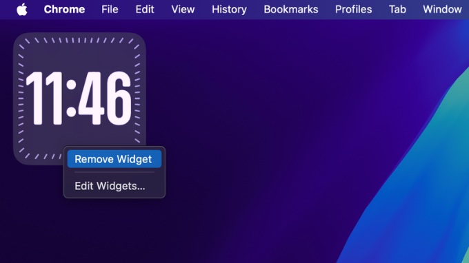 Cách xóa Widget khỏi màn hình MacBook