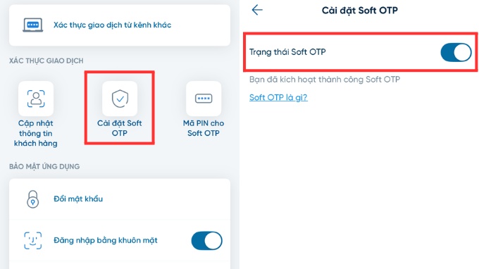 Sử dụng Smart OTP không phụ thuộc vào số điện thoại