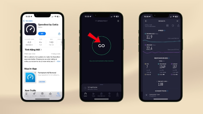 Người dùng dễ dàng kiểm tra tốc độ WiFi trên điện thoại qua Ookla