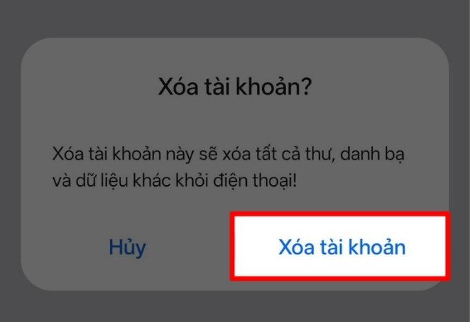 Phân biệt đăng xuất và xóa vĩnh viễn tài khoản Google trên Realme