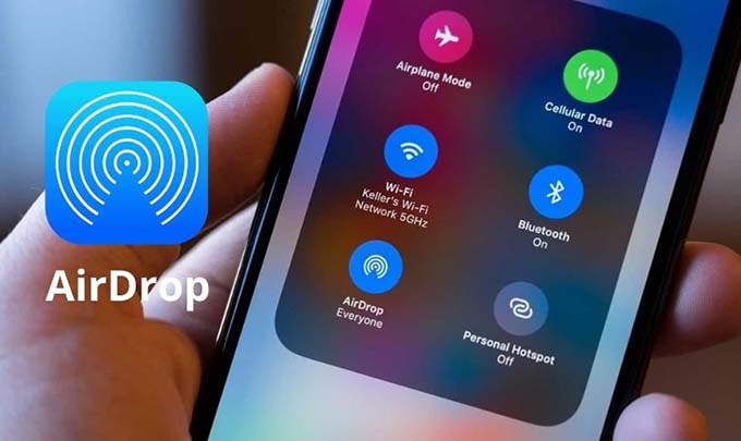Kích hoạt AirDrop trên điện thoại