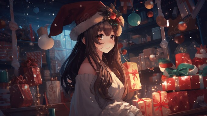 Hình nền Giáng sinh Anime cho máy tính
