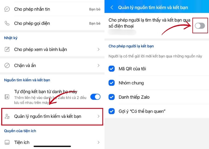 Mẹo ẩn số điện thoại trên Zalo