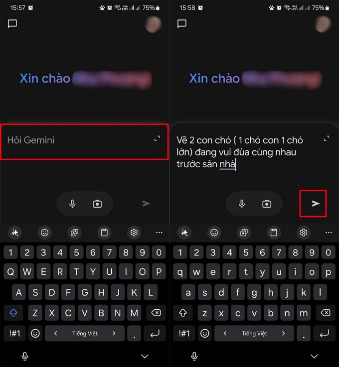 Tạo ảnh với Imagen 3 trên điện thoại