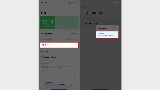 Cách bật chế độ sạc nhanh trên Redmi Note 15 series