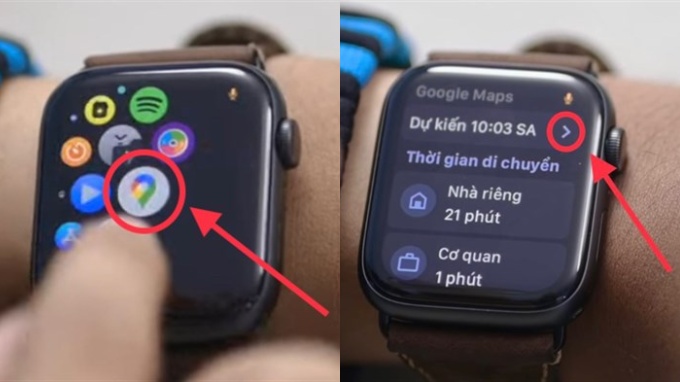 Apple Watch sẽ tự động cập nhật hướng dẫn đường đi trên iPhone