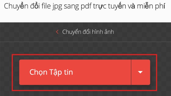 Chuyển ảnh sang PDF trên Convertio