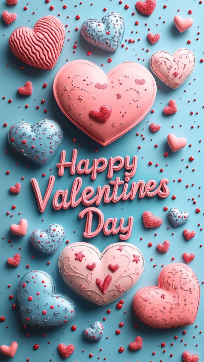 Hình nền Valentine hình trái tim