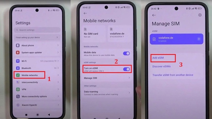 Tìm hiểu điện thoại Xiaomi có hỗ trợ eSIM không