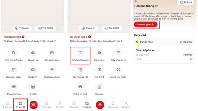Cách tích hợp bằng lái xe, giấy phép lái xe vào VNeID trên điện thoại