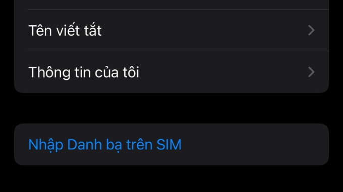 Chuyển danh bạ iPhone sang Samsung bằng thẻ SIM