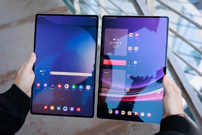 So sánh Galaxy Tab S10 Ultra và Galaxy Tab S9 Ultra về màn hình