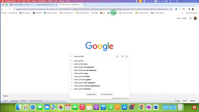 Gõ hashtag (#) trên Mac bằng cách sao chép và dán