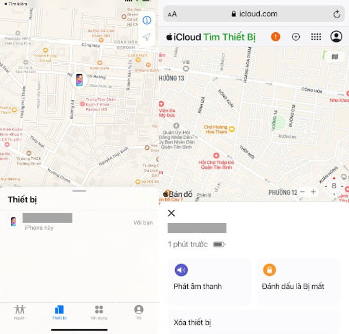 Tìm iPhone/iPad khi hết pin