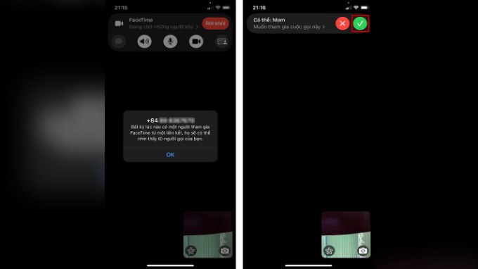 Bước 3 sử dụng FaceTime trên thiết bị Android hoặc máy tính Windows