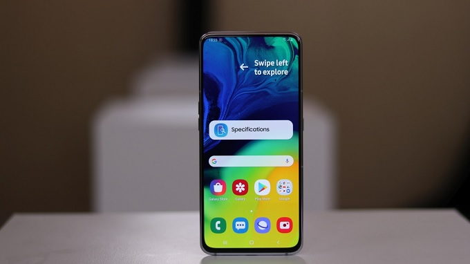 Hy sinh thẻ nhớ để màn hình Galaxy A80 tràn viền