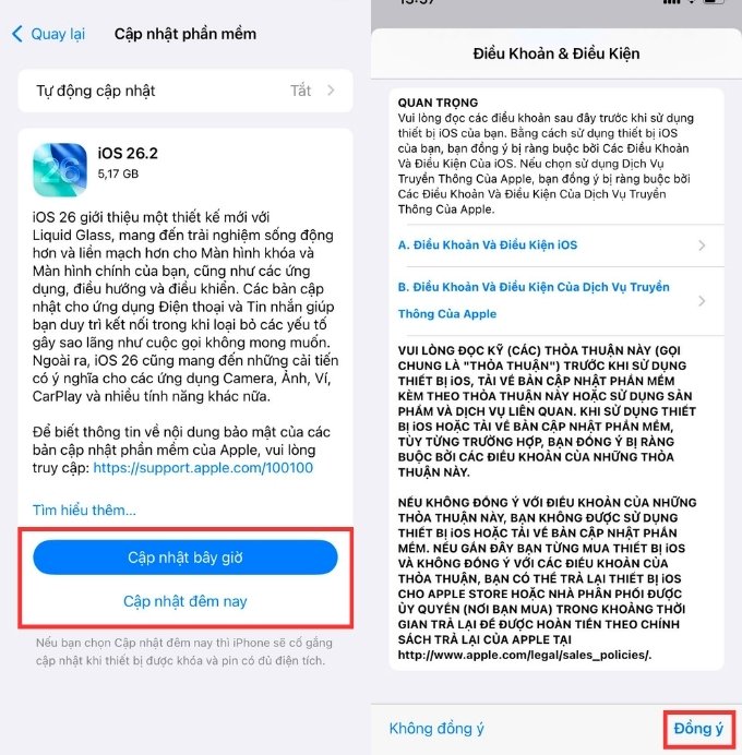 Cách cập nhật phần mềm iPhone thủ công