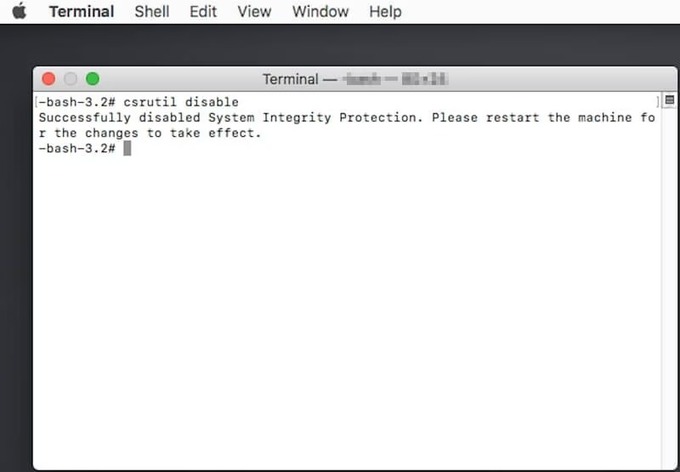 Nhập lệnh reboot và nhấn Enter để khởi động lại máy