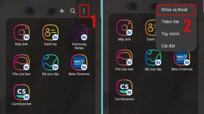 Cách khóa ứng dụng trên Samsung bằng thư mục bảo mật