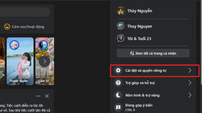 Cách ẩn like trên Facebook bằng máy tính