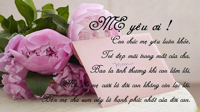 Mẫu thiệp 8/3 ý nghĩa tặng mẹ