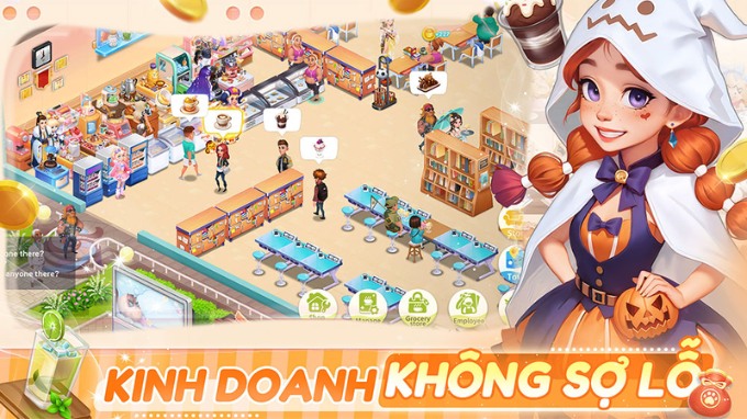 Kinh doanh quán cà phê trong Hello Café