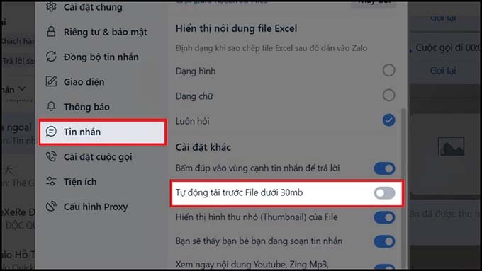Hướng dẫn cách tắt tính năng Zalo tự lưu ảnh trên máy tính