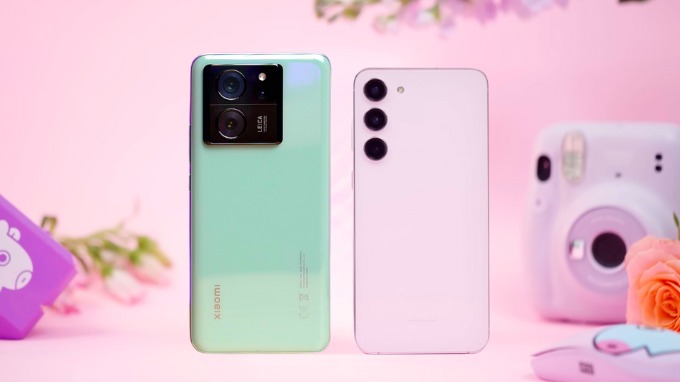 Thiết kế của Xiaomi 13T và Galaxy S23