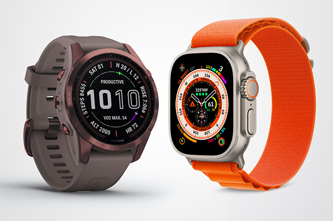 Garmin Fenix 7 không hiển thị tốt bằng Apple Watch Ultra