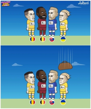 Ảnh meme bảng E Euro 2024