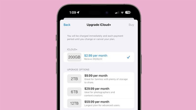 Apple tung ra thị trường gói iCloud+ 6TB và 12TB mới ấn tượng