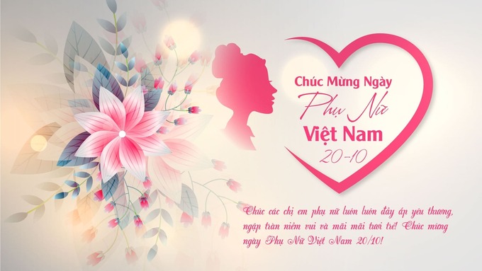 Background 20/10 kèm lời chúc