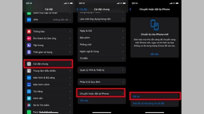 Reset lại điện thoại iPhone 14 khi bị lỗi tự chuyển qua chế độ im lặng