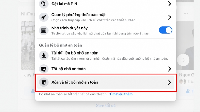 Cách tắt mã hóa đầu cuối Messenger trên PC, máy tính