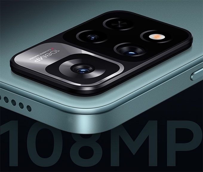 Camera Redmi Note 11 Pro+ có cảm biến chính 108MP